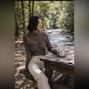 Anthropologie NWT ASTR The Label Cable-Knit Sweater Shrug Set Size XS.